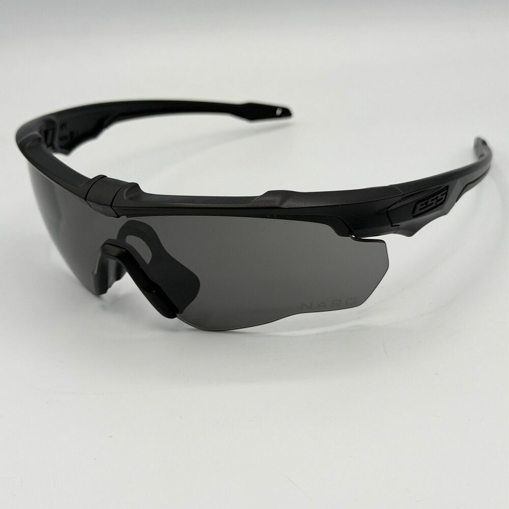ESS Crossblade One Matte Black Smoke Grey Lens Safety Eyeshield Sunglasses Z87+